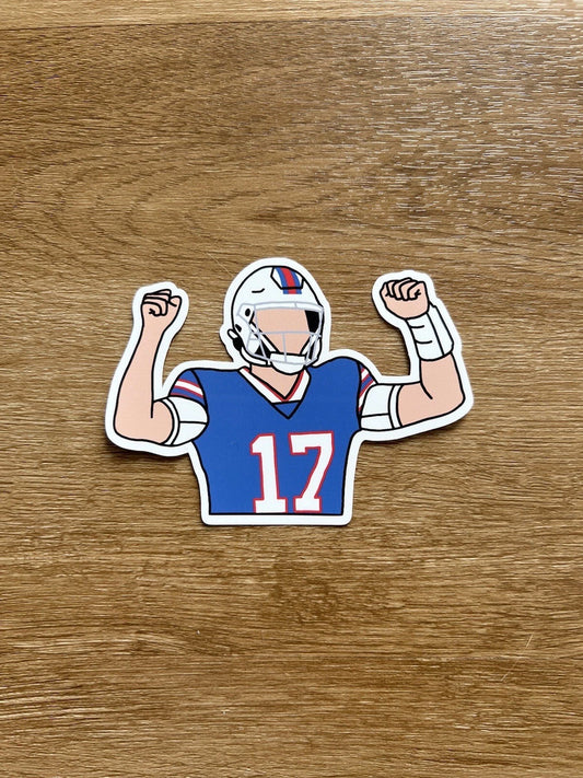 Buffalo Football - Josh Allen - Die Cut Sticker