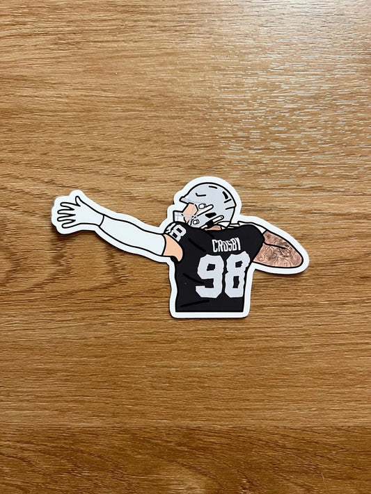 Las Vegas Football - Maxx Crosby - Die Cut Sticker