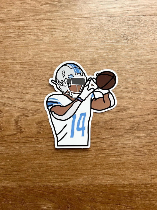 Detroit Football - Amon-Ra St. Brown - Die Cut Sticker