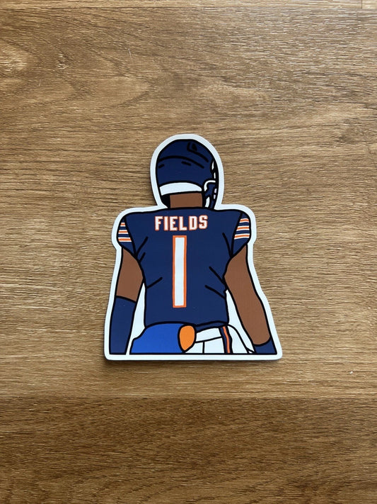 Chicago Football - Justin Fields - Die Cut Sticker