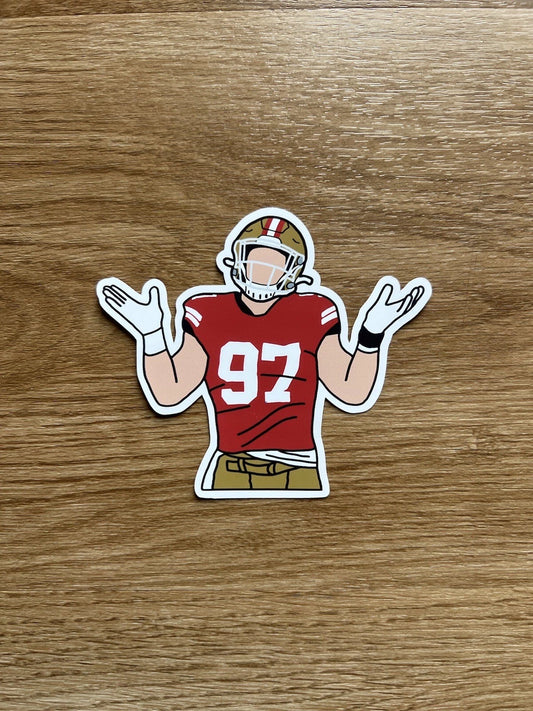 San Francisco Football - Nick Bosa - Die Cut Sticker