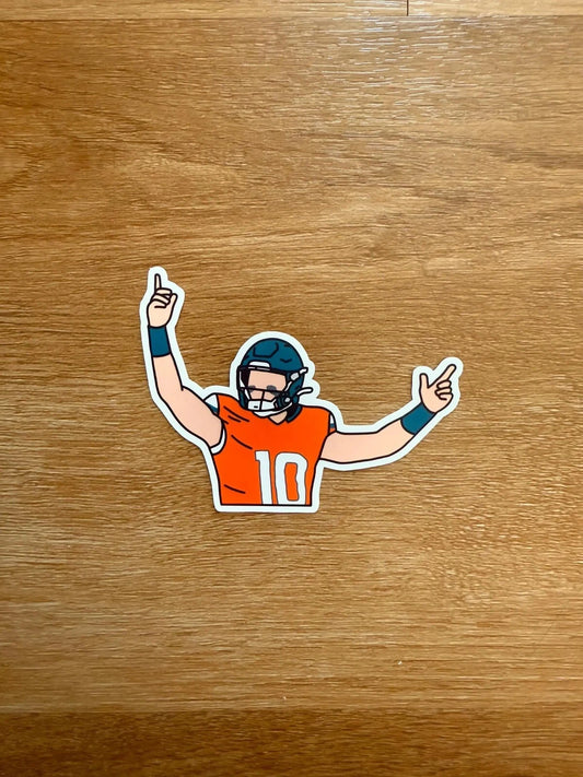 Denver Football - Bo Nix - Die Cut Sticker