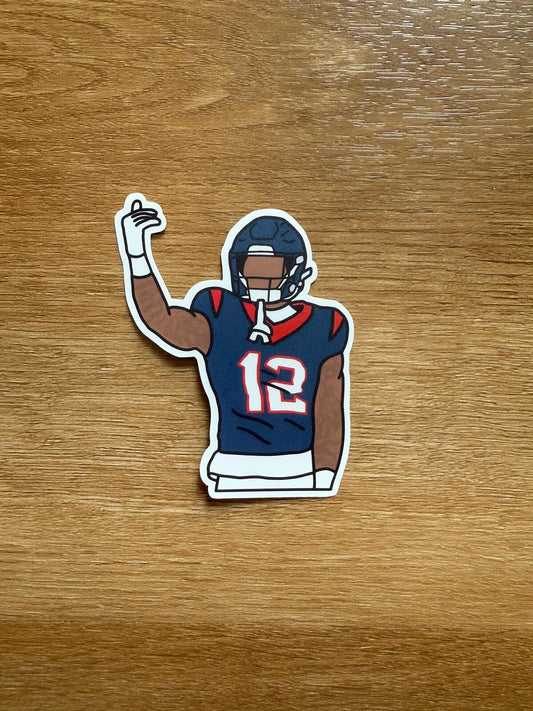 Houston Football - Nico Collins - Die Cut Sticker