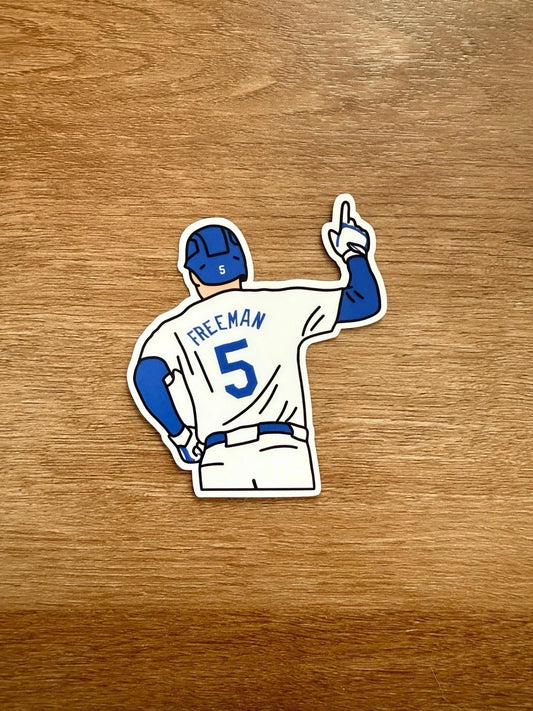 Los Angeles Baseball - Freddie Freeman - Die Cut Sticker