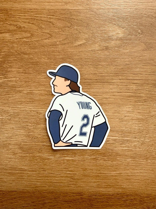 Seattle Baseball - Cole Young - Die Cut Sticker