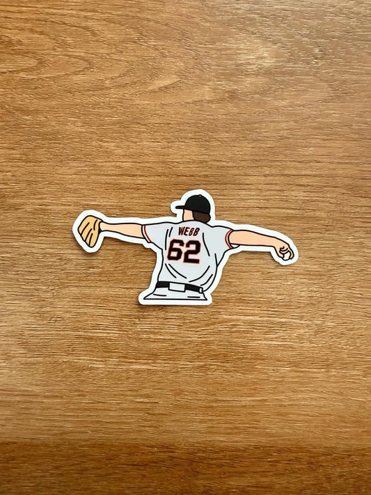 San Francisco Baseball - Logan Webb - Die Cut Sticker