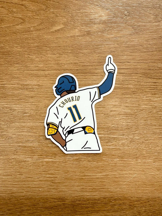 Milwaukee Baseball - Jackson Chourio - Die Cut Sticker