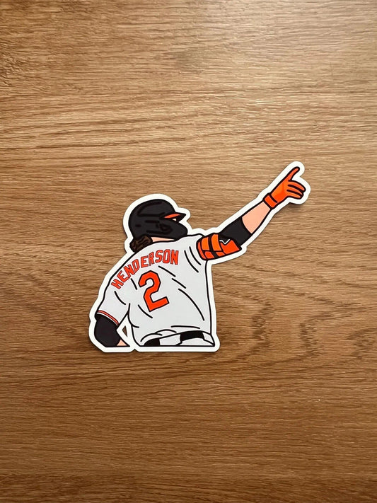 Baltimore Baseball - Gunnar Henderson - Die Cut Sticker