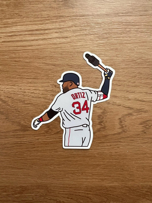 Boston Baseball - David Ortiz - Die Cut Sticker