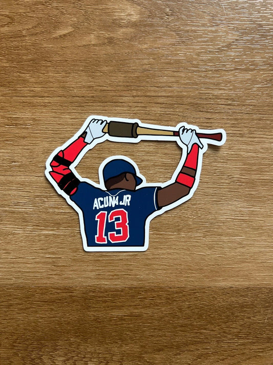 Atlanta Baseball - Ronald Acuna Jr. - Die Cut Sticker