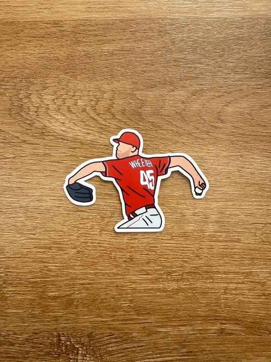 Philadelphia Baseball - Zack Wheeler - Die Cut Sticker