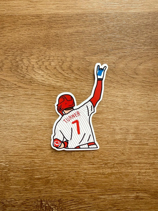Philadelphia Baseball - Trea Turner - Die Cut Sticker