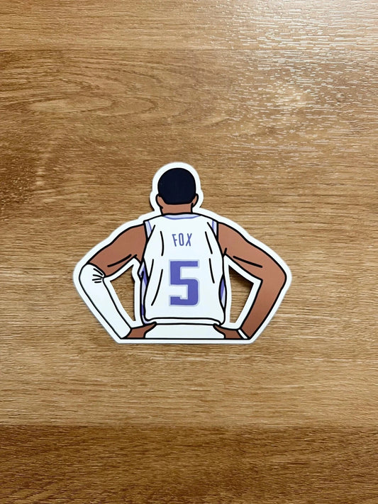 Sacramento Basketball - De'Aaron Fox - Die Cut Sticker