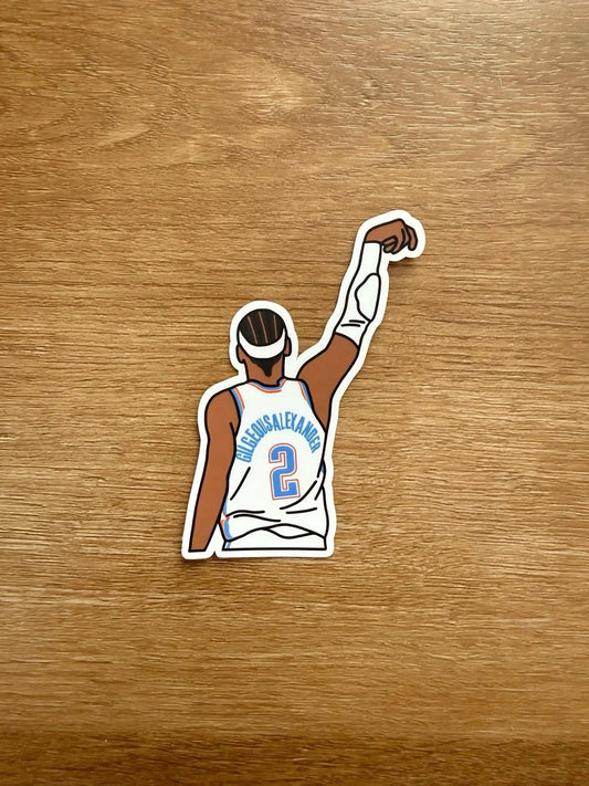 Oklahoma City Basketball - Shai Gilgeous-Alexander - Die Cut Sticker