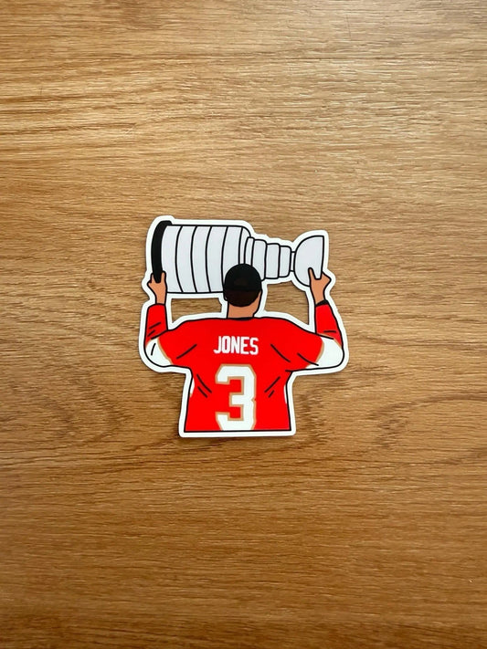 Florida Hockey - Seth Jones - Stanley Cup Die Cut Sticker