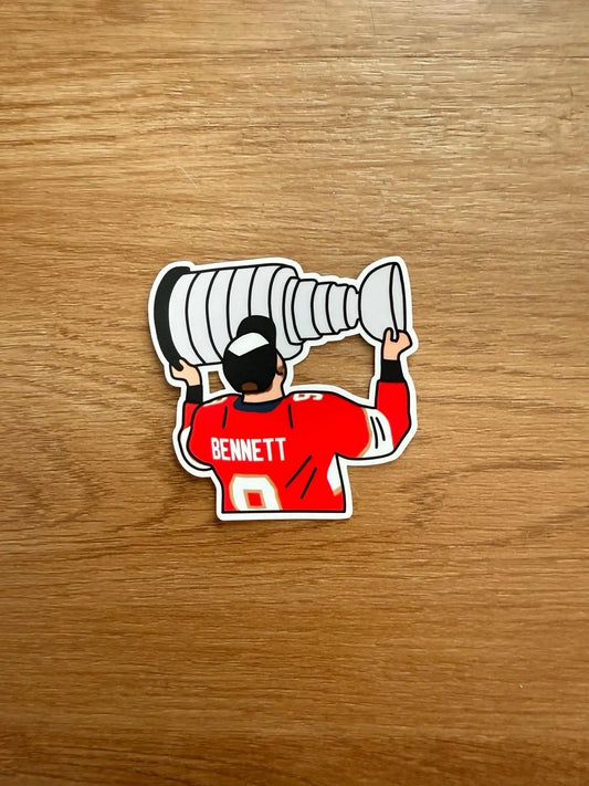 Florida Hockey - Sam Bennett - Stanley Cup Die Cut Sticker