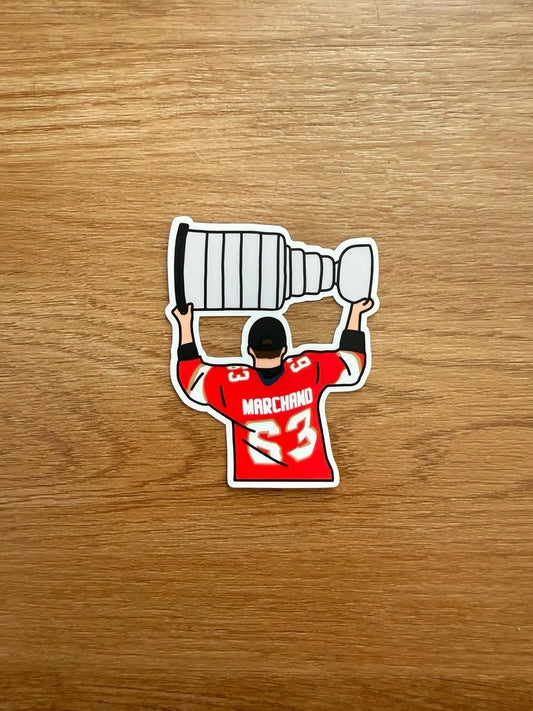 Florida Hockey - Brad Marchand - Stanley Cup Die Cut Sticker