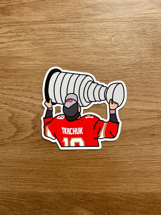 Florida Hockey - Matthew Tkachuk - Stanley Cup Die Cut Sticker