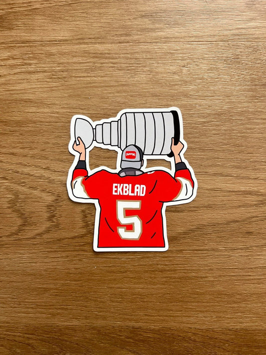 Florida Hockey - Aaron Ekblad - Stanley Cup Die Cut Sticker