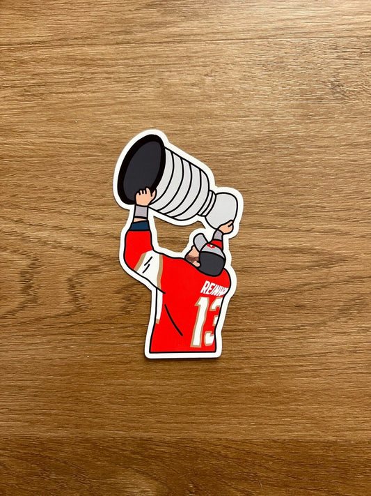 Florida Hockey - Sam Reinhart - Stanley Cup Die Cut Sticker