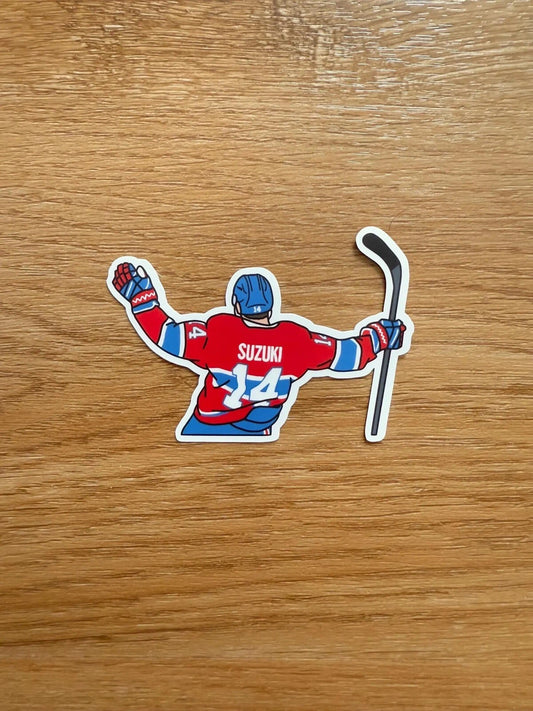 Montreal Hockey - Nick Suzuki - Die Cut Sticker